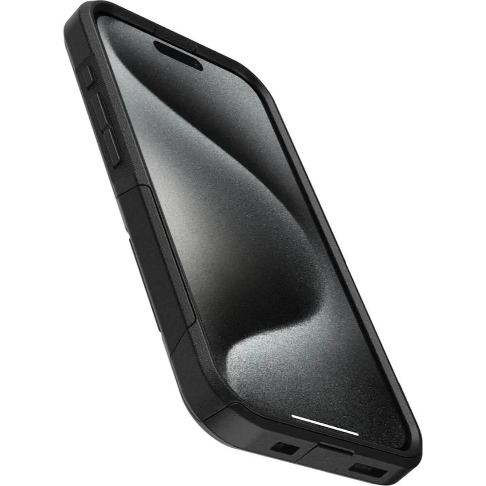OtterBox Commuter Series Case for iPhone 15 Pro - Black Slim Tough Pocket-Friend